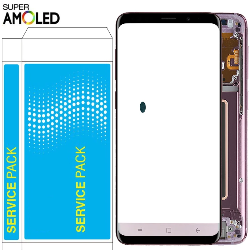 S9 Plus lcd для samsung Galaxy S9 lcd с рамкой Super Amoled 2960*1440 дисплей SM-G960F G965F G960F/DS сенсорный экран