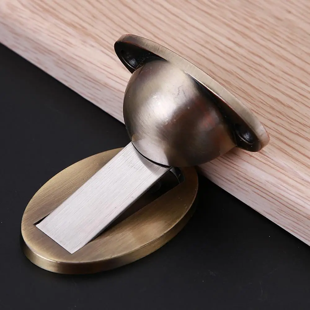 Door Stop 150 г магнитный дверной молоток, магнитный Невидимый дверной держатель, фиксатор, дверной стоп, анти-столкновения, Напольный монтаж, черный@ 30 - Цвет: Door Stop