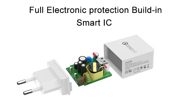 5V QC 3,0 Быстрая зарядка 1 USB порт EU/US/UKPlug дорожное настенное зарядное устройство адаптер