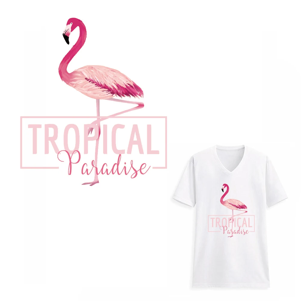 3D наклейки на одежду с милым фламинго аппликацией для домашнего хозяйства| |