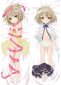 

Anime Tenshi no 3P Dakimakura Cover Characters Jun Gotou & Koume Ogi Bolster Case Angel's 3Piece Sora Kaneshiro Body Pillowcase