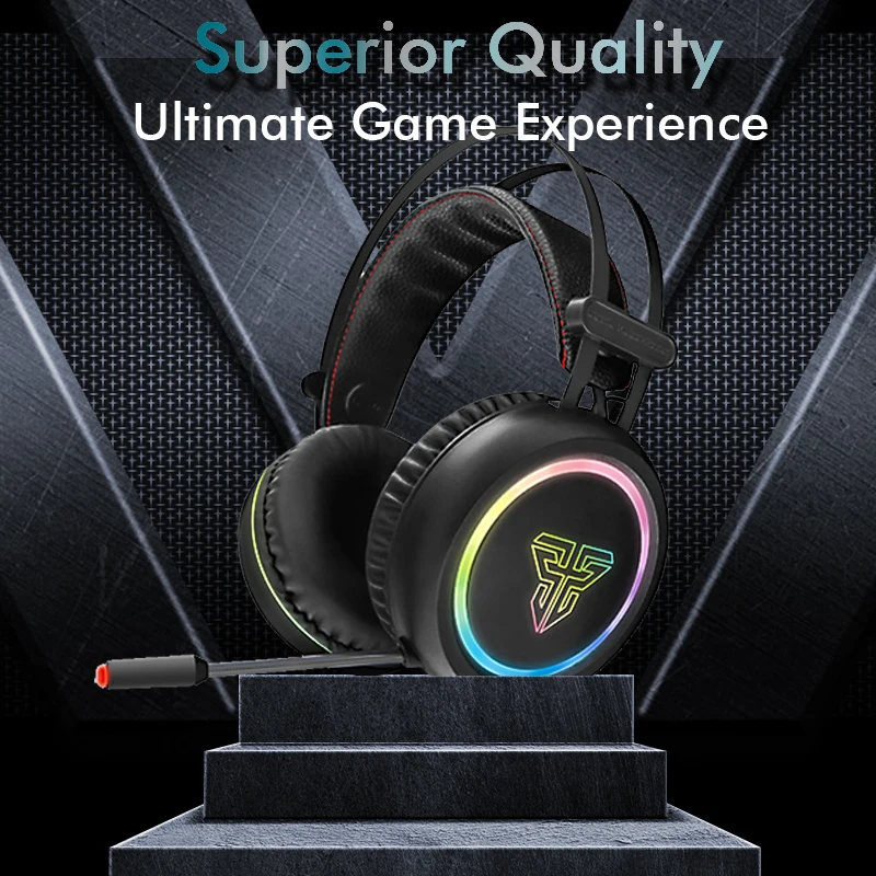 Fantech профессиональная игровая гарнитура наушники с подсветкой глубокий бас