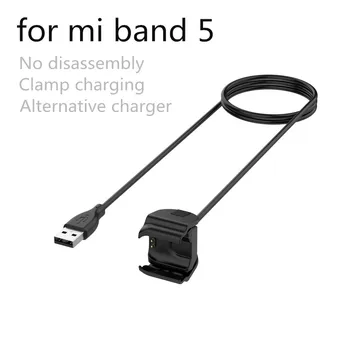 

For Xiaomi Mi Band 5 USB Charging Cable Charger Clip charger Cradle Charging no Disassembly magnetic charging clip for mi band 5