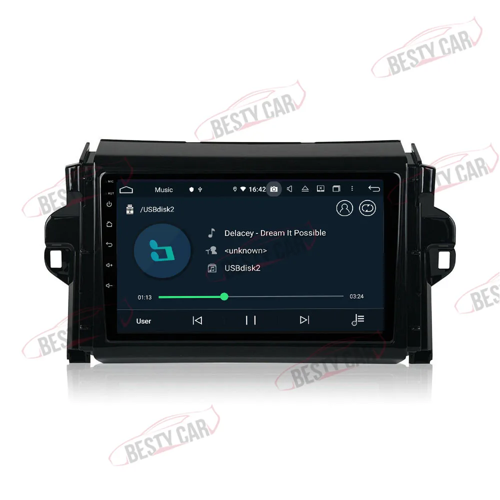 " ips Android 9,0 Автомобильный мультимедийный плеер Радио стерео для Toyota Fortuner/Covert~ 18 головное устройство gps навигация wifi BT DSP