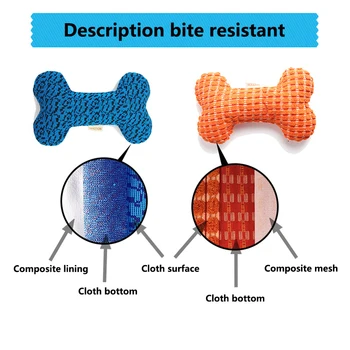 

Pet Molar Toy Corduroy Bone-shaped Dog Chew Toy For Teeth Cleaning Pet Durable Squeaky Toy Healthy And Non-Toxic