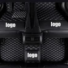 Custom Car Floor Mats Luxury Leather Kia Optima K2/3/4/5/7 JF Borrego KX3 Cerato Sportage Auto Accessories Car Styling