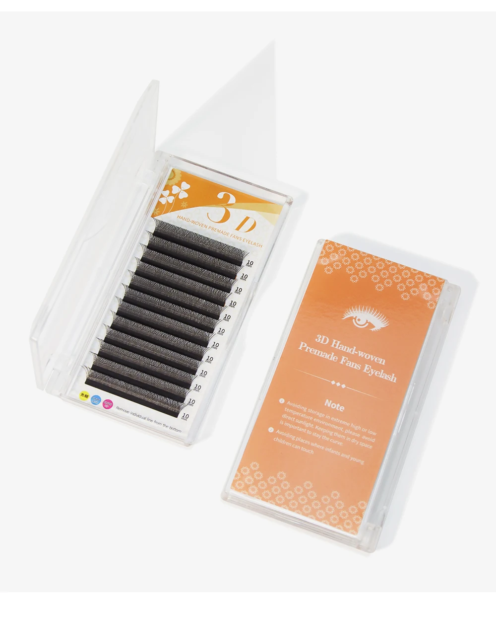 GAHAMACA W-Form Wimpernverlängerungsset L/LU/M 3D/4D/5D Vorgefertigte Volumen-Wimpern Natürlich Weich 12 Reihen Künstliche Wimpern Zubehör – Detail 8