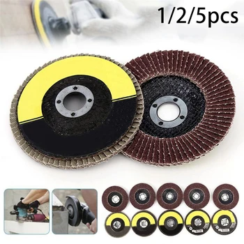 

4" 100mm Flap Discs Aluminium Wheels Sanding 80 Grit Angle Grinder 1/2/5pcs For Metal Wood Plastic
