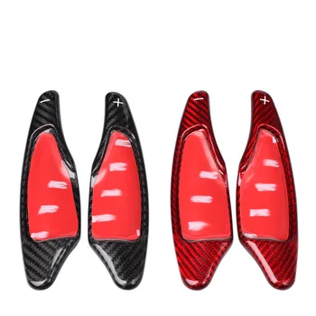 

Carbon 2pcs For Chevrolet Corvette C7 Car Steering Wheel Paddle Shifter in car steering wheels&hubs Extension Sticker Decoration