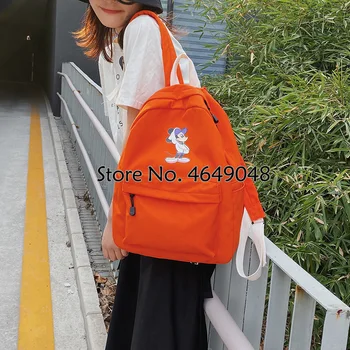 

Casual Backpack Female Nylon Women's Backpack Large Capacity School Bag For Girls Leisure Shoulder Bags Simple Travel Backpack