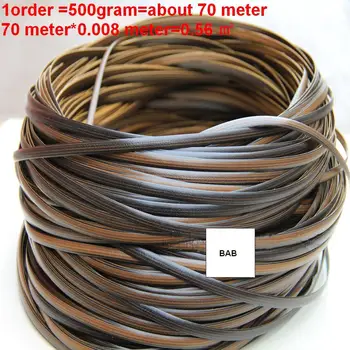 

Coffee gradient flat synthetic rattan weaving material plastic rattan for knit and repair chair table,storage basket,ect