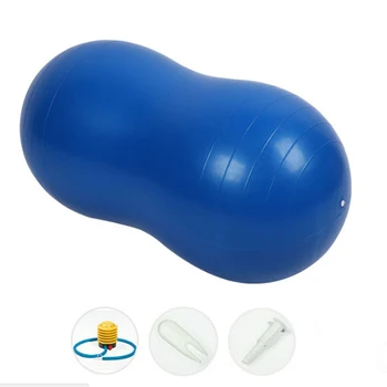 

45*90cm Anti-Burst Air Yoga Ball Peanut Shaped Fitness Gym Exercise Balance High Elastic Durable PVCBalls Kit