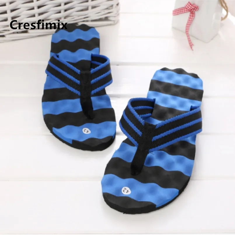 Cresfimix Chanclas De Hombres Male Fashion Yellow Comfortable Light Weight Summer Beach Flip Flops Men& Man Flip Flops B5474
