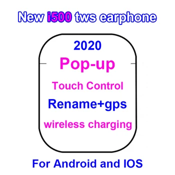 

New I500 TWS 1:1 copy 2 Generations Bluetooth Earphone Pop-up QI Wireless Earphone 8D Super Bass With Charging Box pk i9000 tws