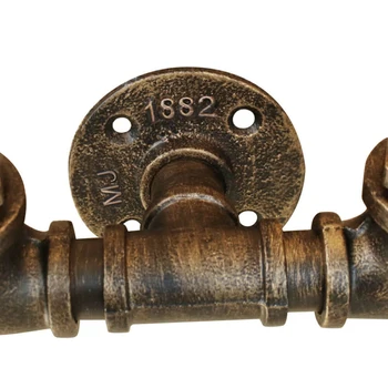 

Vintage Industrial Rustic Water Pipe Wall Lamp E27 Retro Style Metal Light Fixtures Home Bedroom Decors Lightning Accessories