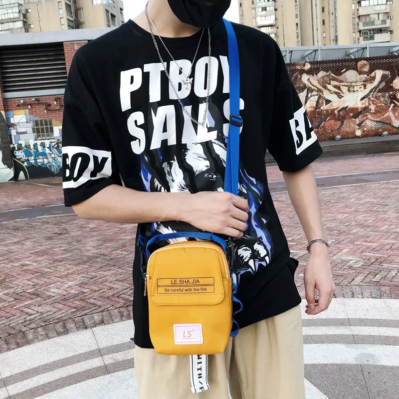 

Korean-style Fashion Shoulder Bag Men's Popular Brand Street Fashion Hip Hop Disco Dancing Bag Casual Simple Shoulder Bag Women'