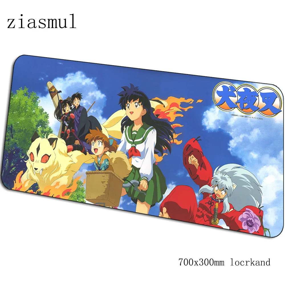 Inuyasha коврик для мышки с аниме мультяшный компьютерный коврик 700x300x3 мм игровой коврик большой красочный Коврик для мыши Клавиатура Игры pc gamer стол - Цвет: pattern 2