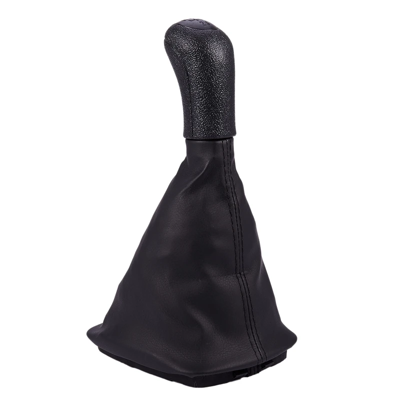 for Skoda Octavia A4 1997-2011 5 Speed Car Gear Shift Knob with Holster-Black Cover Replacement Kit