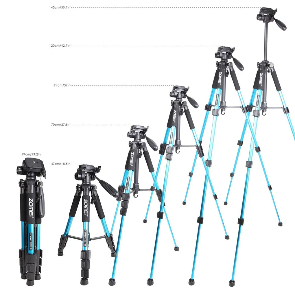ZoMei Q111 Профессиональный штатив для камеры портативный алюминиевый сплав Подставка для путешествий легкий штатив для цифровой камеры SLR DSLR