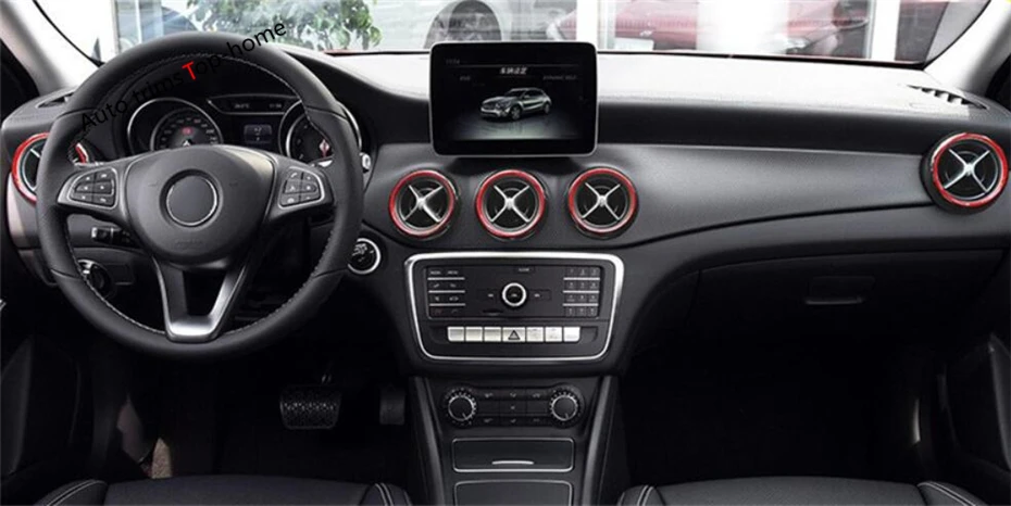 Yimaautoпланки для Mercedes-Benz CLA X117 GLA 260X156- Средний+ боковой кондиционер выходное отверстие кольцо крышка планки 5 шт