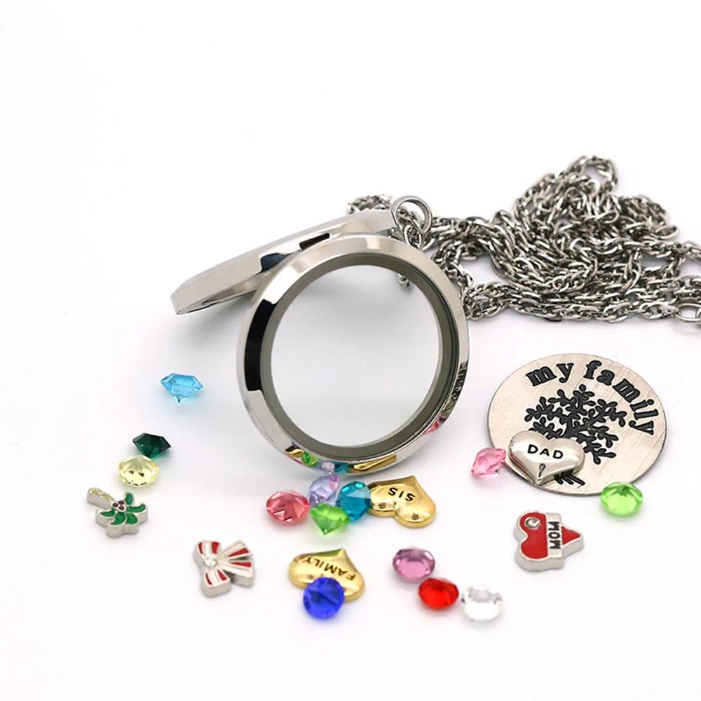 floating charm necklace