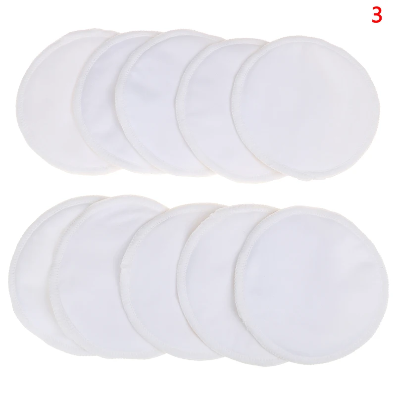 10PCS 12.5cm Washable Waterproof Reusable Bamboo Breast Pad Nursing Pads For Women - Цвет: N3