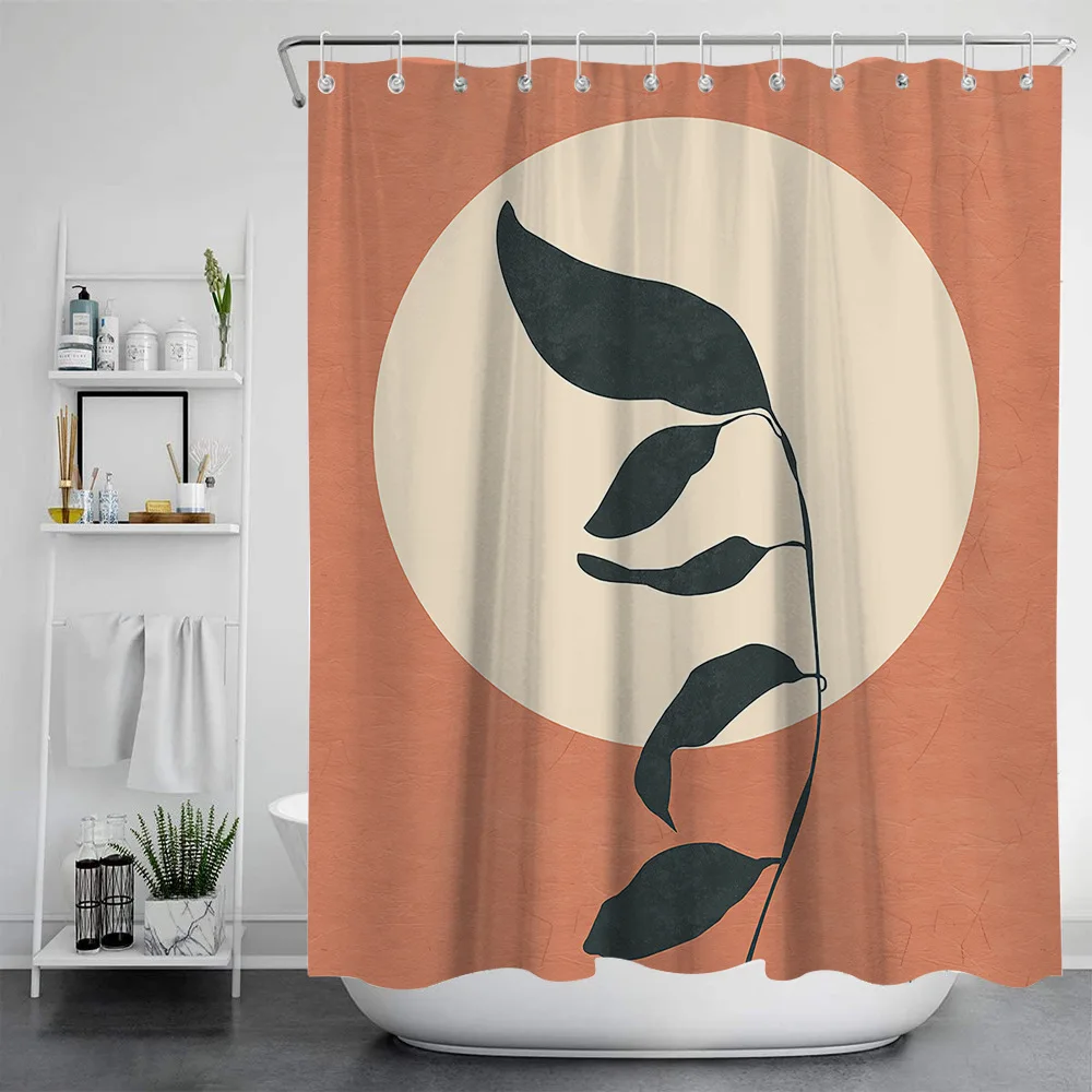 New Nordic famous painting waterproof and mildew proof shower curtain