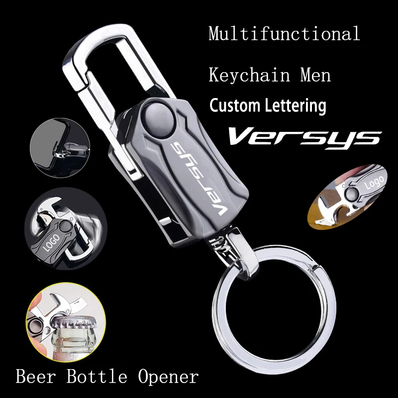Motorcycle Key Chain Keychain Metal Multifunction Keyring For Kawasaki
