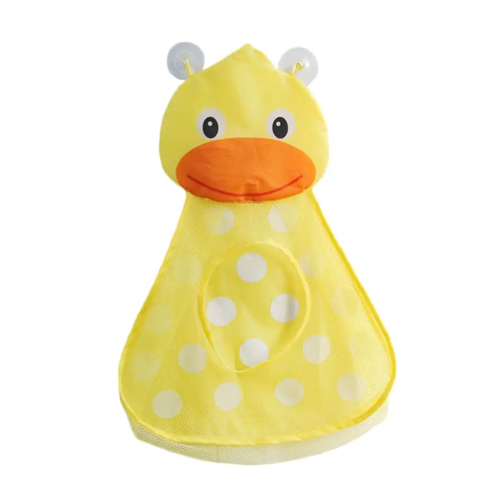 Yellow Duck Органайзер для игрушек для ванной, сумка для хранения игрушек, держатель для игрушек для ванной, сетка для хранения, многоразовая сумка для организации для малышей, игрушки для ванной - Цвет: Yellow Duck