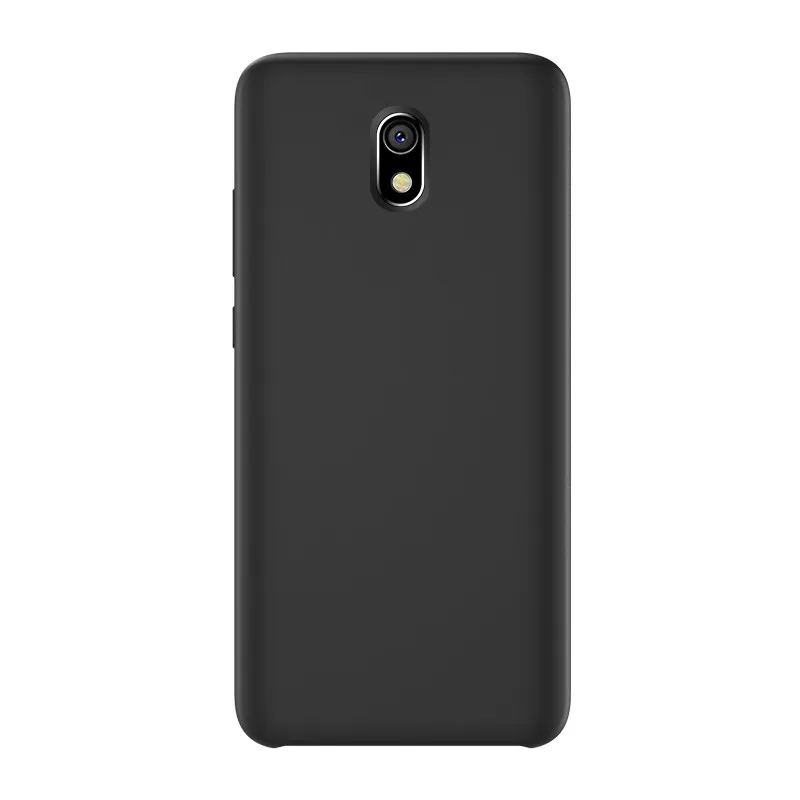 Для Redmi 8A 7A чехол официальный силиконовый мягкий противоударный защитный чехол для Xiaomi для Redmi 8A 7A 6A 6 7 Чехол - Цвет: Черный