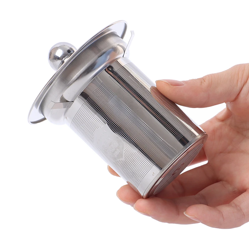 1pc Reusable Stainless Steel Tea Strainer Mesh Infuser Basket Loose Tea Leaf Infusers Herb