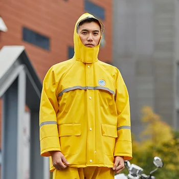

Raincoat Rain pants Split type Outdoor labor protection poncho waterproof Electric motorcycle raincoat Raincoat suit