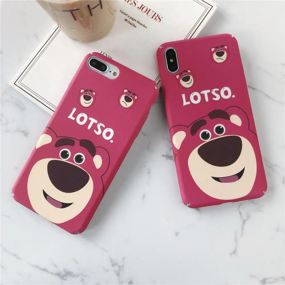 

IMIDO Cute Cartoon The Bear Anti-fall Fashion Phone Water Pasting PC Case For Huawei p20 p20 pro p30 p30 pro Cases