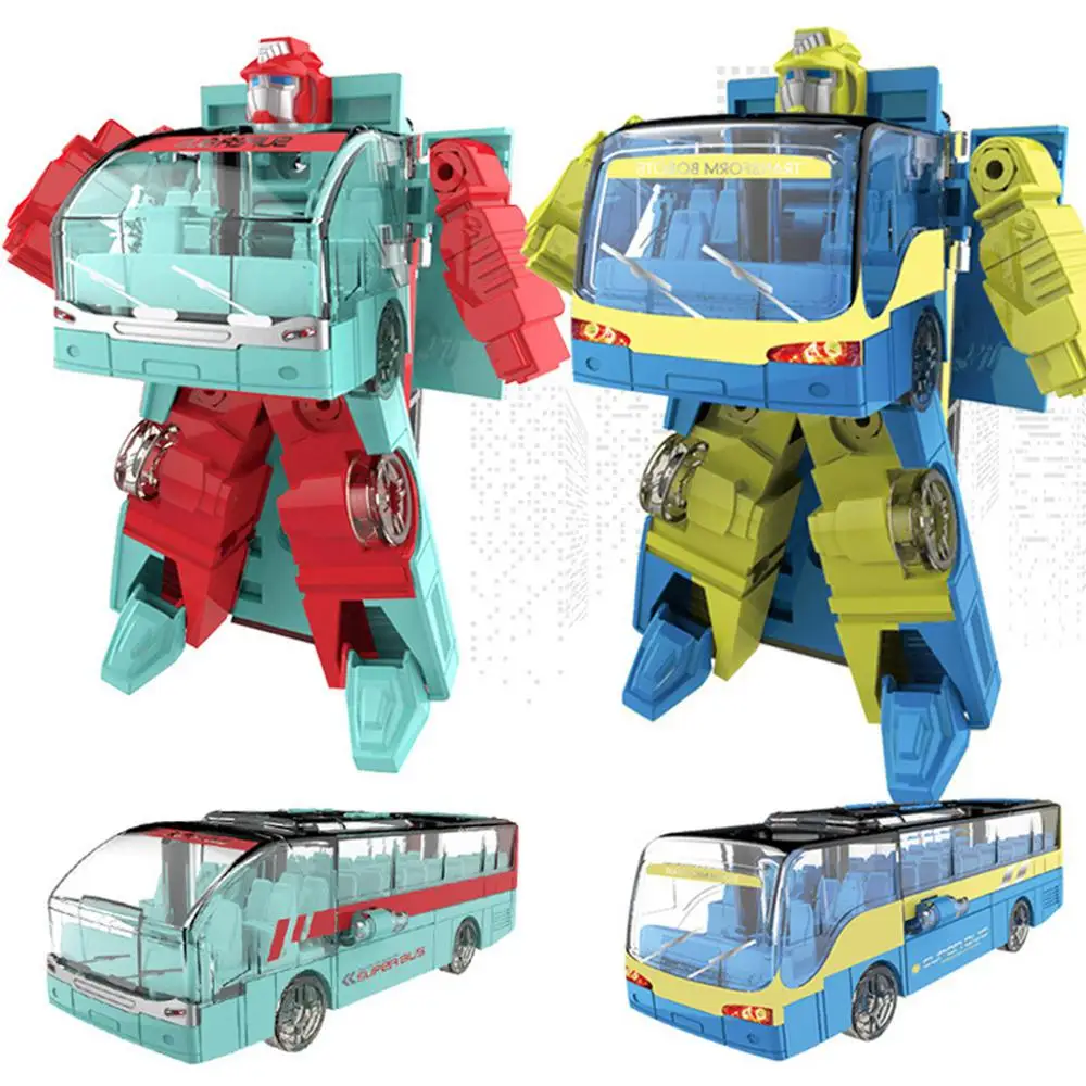 Aolly Transformation Toy Deformation Robot Car Action Figures Bus Mpdel Toys For Kids Boy's Birthday Gifts