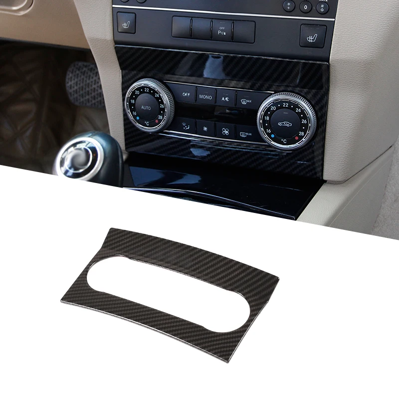 Углеродное волокно ABS для Mercedes benz GLK Class X204 2008-2012 Автомобильная центральная консоль кондиционер вентиляционная рама отделка Аксессуары