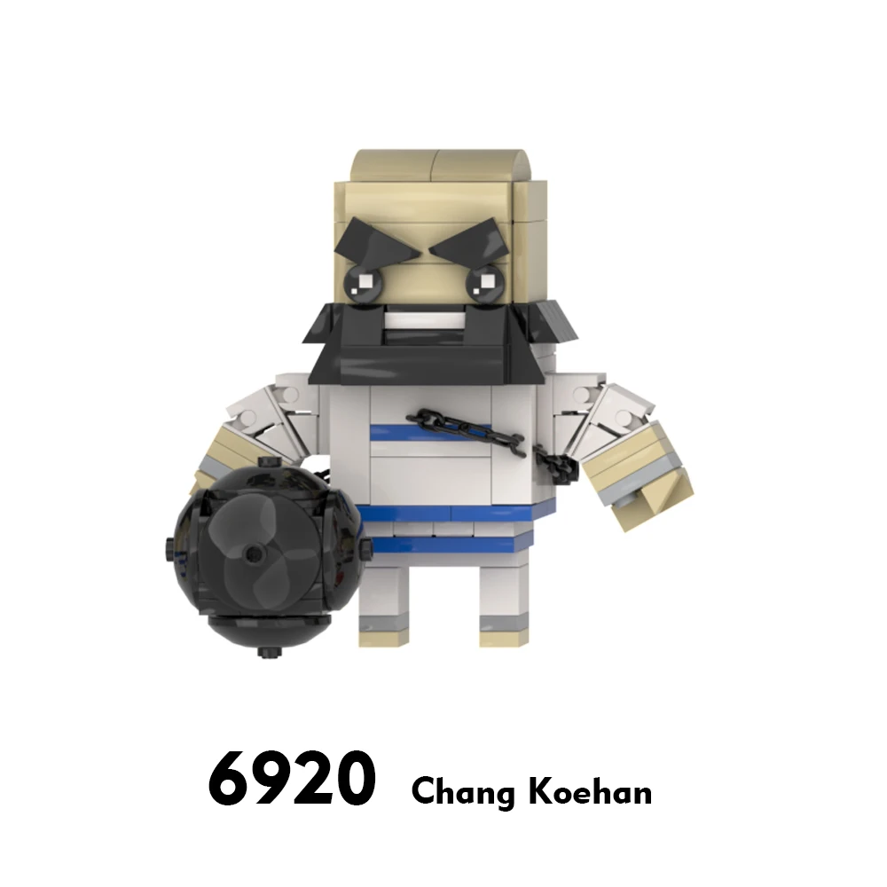 Новое поступление DIY moc строительные блоки Kings Orochi махровая экшн-кукла-перчатка соскальзывает брикхедз для детей Подарки - Цвет: 6920 finish item
