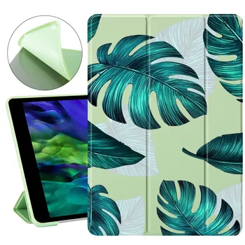 

Cute Leaves For ipad 7th generation case Auto Wake UP For 11-in iPad Pro 2020 Case For ipad mini 1 2 3 4 5 For ipad Air 2 Cover