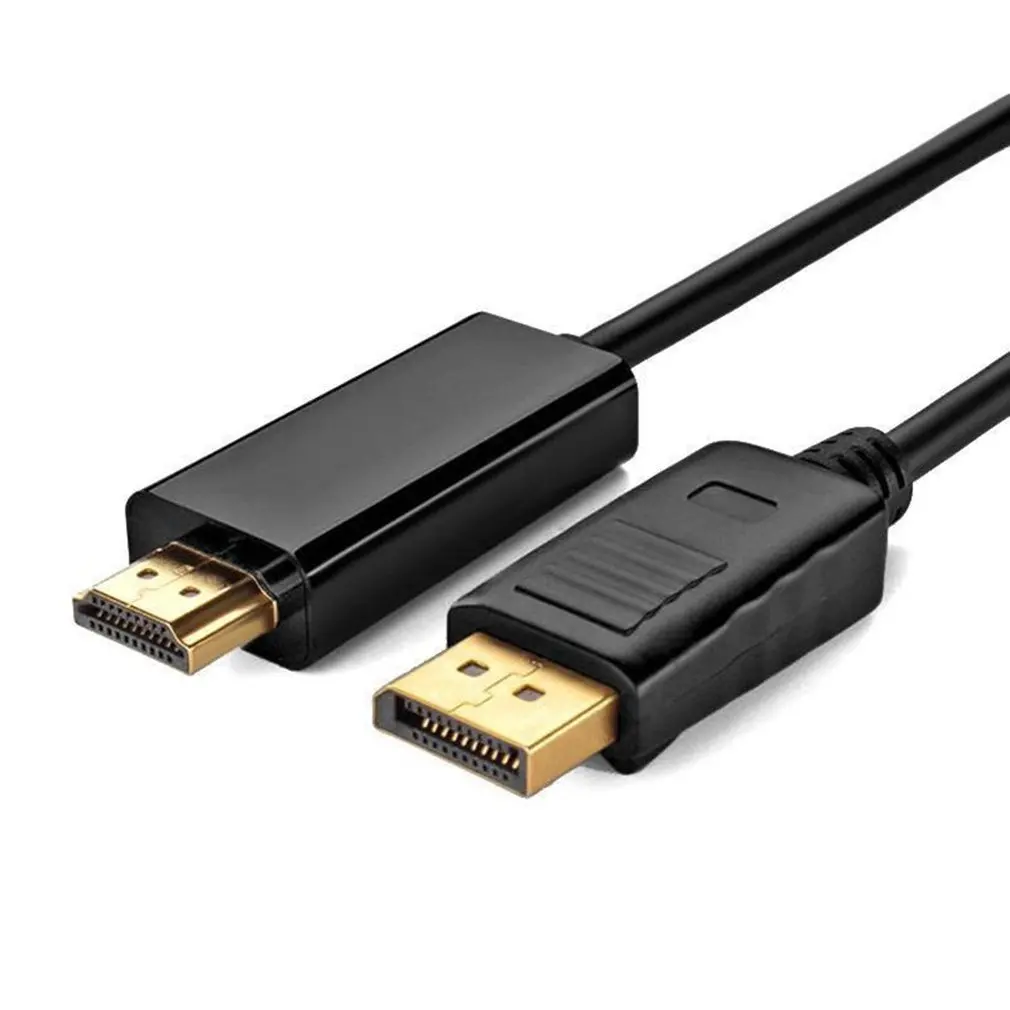 1,8 м Дисплей порт мужской DP к HDMI Мужской кабель адаптер конвертер 4 к ноутбук ПК Ноутбук HD ТВ кабель конвертер