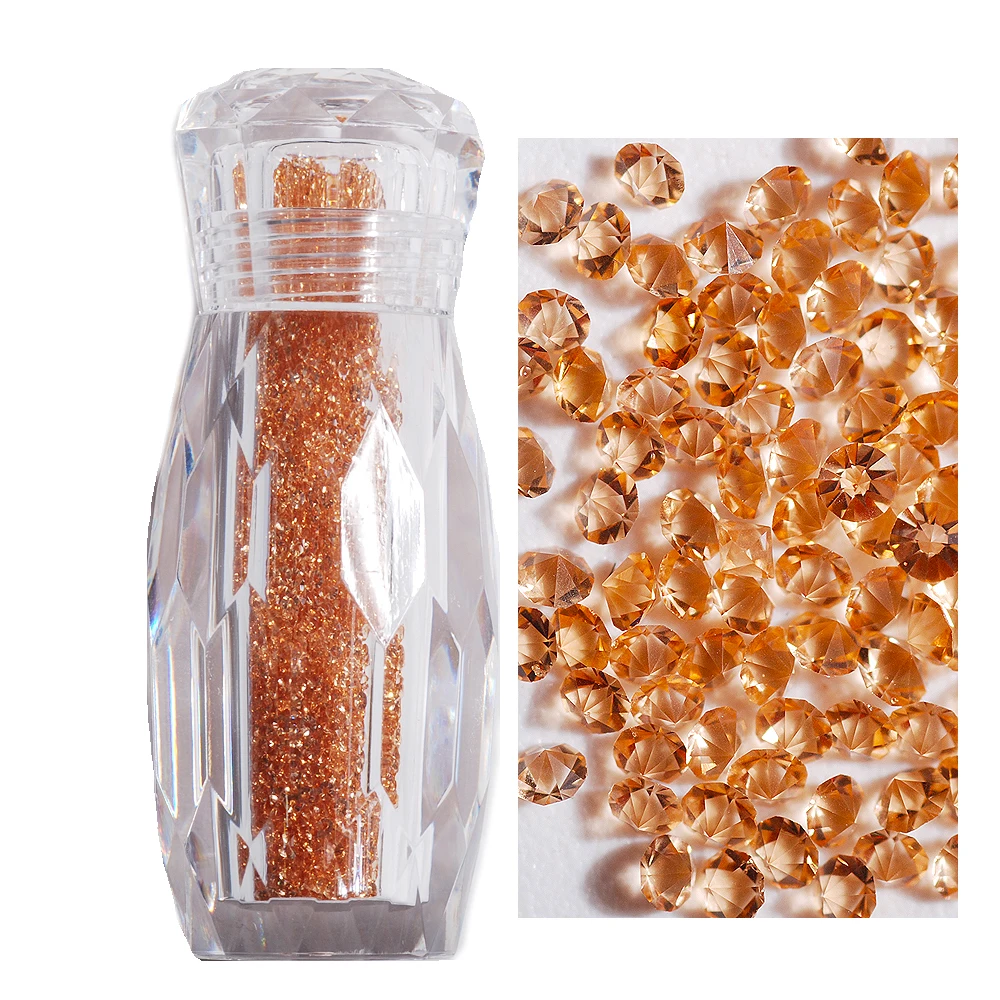 Rhinestones For Nails 2880Pcs Mini Diamond Strass Nail Art with Transparent Bottle For DIY Handmade Nail Art Decorations - Цвет: QCR10073-025