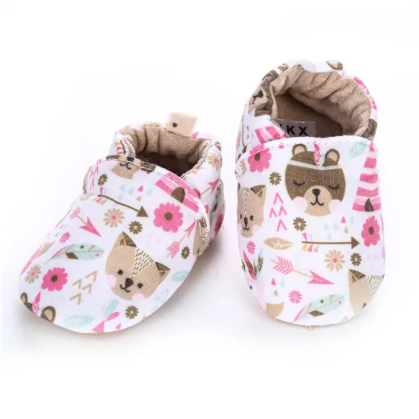 Girls Boy First Walkers shoes Cute Soles Crib baby Shoes Flower Toddler for Newborns Infant Footwear Shoes Soft - Color: 22