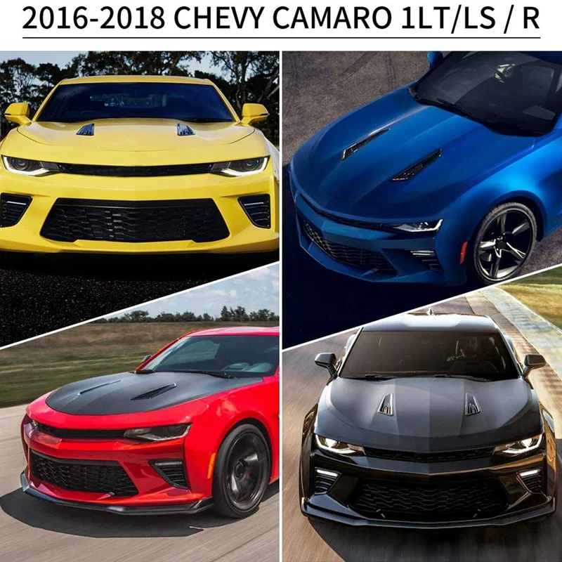 2 шт. для Chevy Camaro 1LT/LS/RS- передний капот воздухозаборник декоративная отделка капота Совок капота вентиляционные Декоративные Чехлы