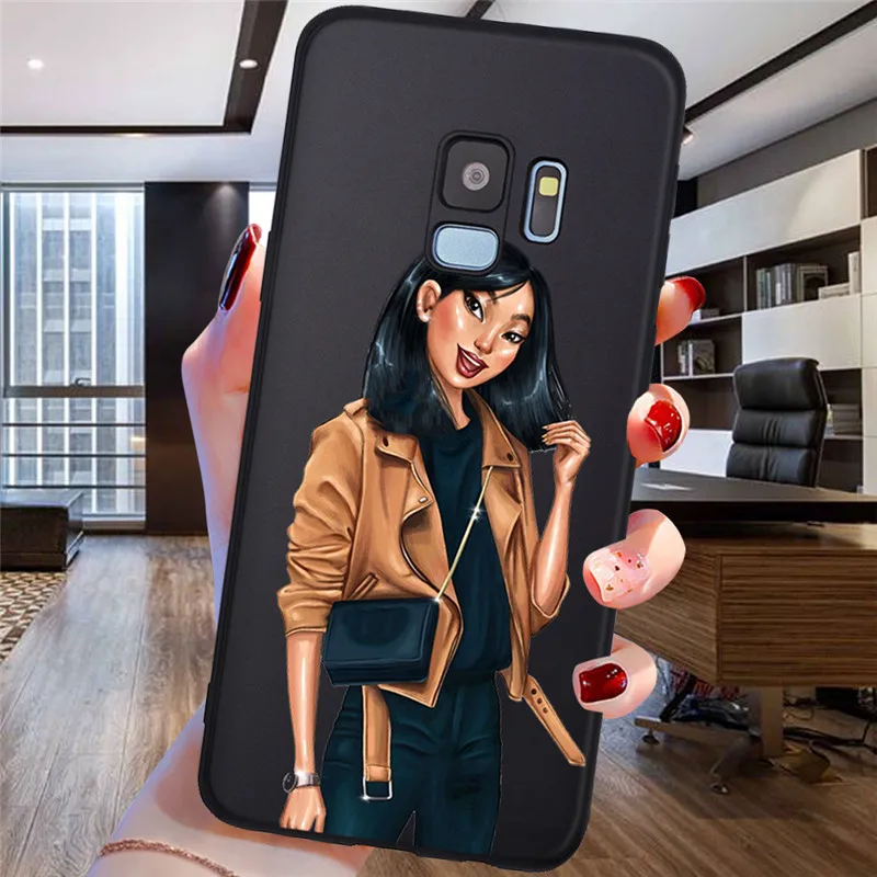 

princess For Samsung Galaxy S6 S7 Edge S8 S9 S10 S10e Plus Lite Note 8 9 A10 A20 A30 A40 A50 A60 A70 A20E M10 M20 phone Case