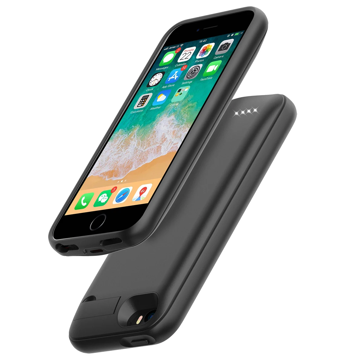 Для iPhone SE 5SE 5 5S 4500mAh аккумуляторная Внешняя батарея резервного копирования защитный чехол зарядное устройство крышка с Скрытая скобка