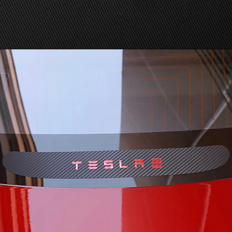 Для Tesla Model 3 задний тормозной фонарь Наклейка 3D углеродное волокно шаблон