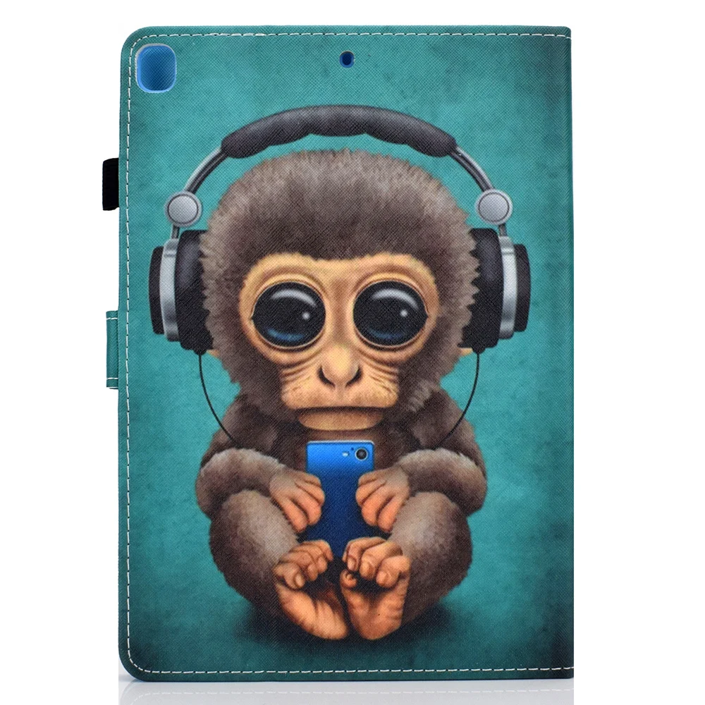 Чехол для Apple iPad Pro 10," iPad Air 3 iPad 10,2, защитный чехол из искусственной кожи с магнитной подставкой, умный чехол с мультипликационным принтом