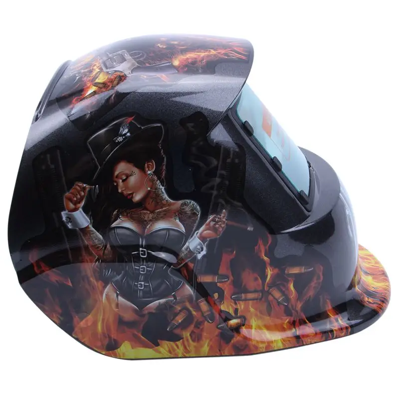 Fashion-Welding Mask Hood Solar Automatic Welding Helmet(Solar Power for Recharge) Face Protection(Beauty