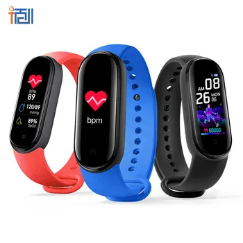 

M5 Color Screen Smart Bracelet Sports Step Count Heart Rate Blood Pressure Caller Information Remind Multi-functional Sports Bra