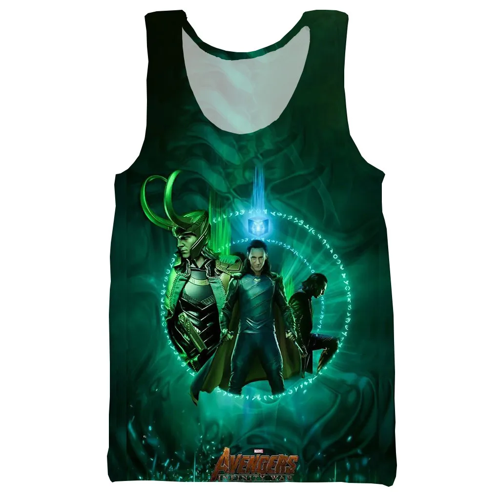 Красивый Loki 3D Печатный унисекс Топ на бретелях для мужчин модный крутой летний топ на бретелях для работы Мужские Женские топы топ на бретелях