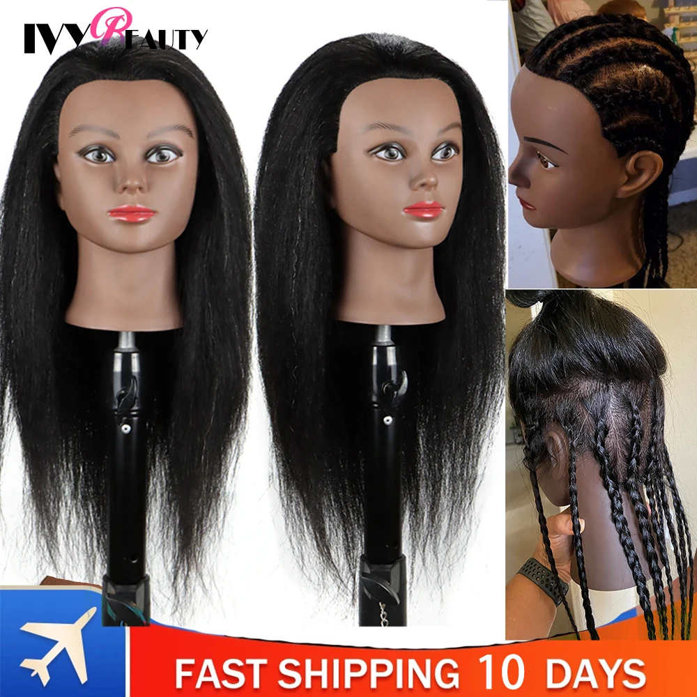 Hair Braiding Head Simulation Compact Hairdressing Mannequin Head