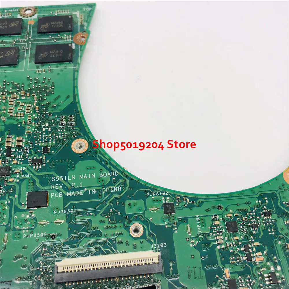 Ideal  S551LN i7-4500U I7-4510U Mainboard For ASUS K551L K551LB K551LN S551L S551LB R553L S551LN Laptop Mo
